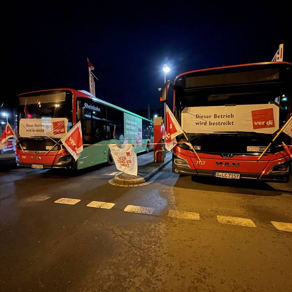 Streik bei der Rheinbahn: Diese Busse fahren „wahrscheinlich“