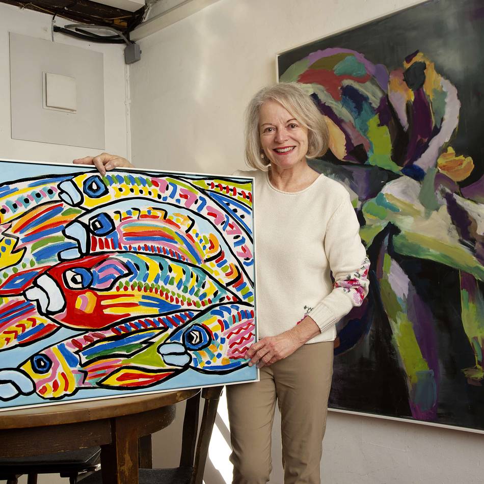 Kunstausstellung in Rheinberg: „Irgendwann explodiert es und das Bild will raus“