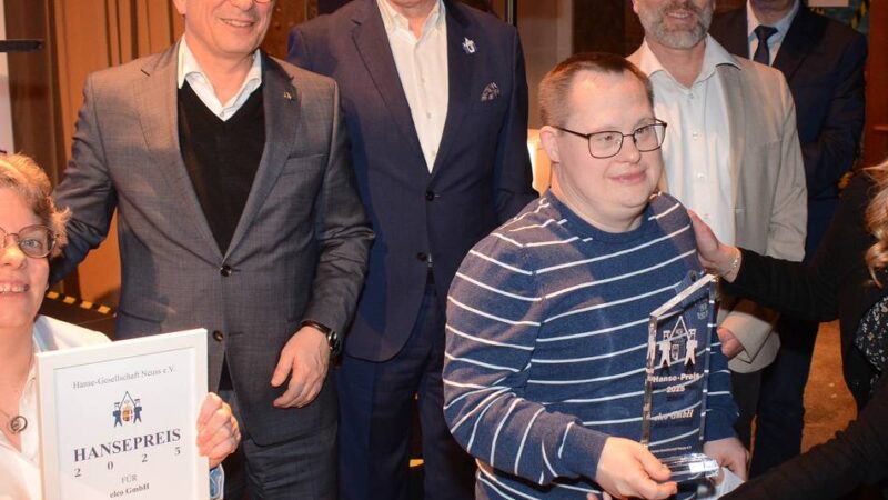 Hansegesellschaft Neuss zeichnet Unternehmen aus: „Viele Menschen finden bei Elco neue Freunde“