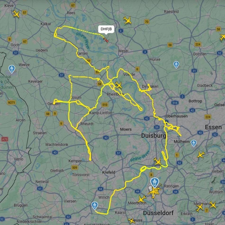 Flug sorgte für Aufsehen: Darum kreiste ein Helikopter über dem Niederrhein
