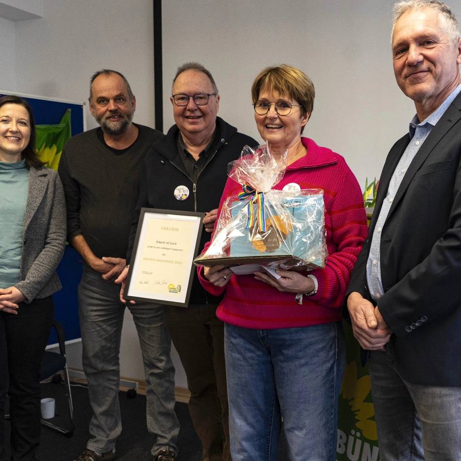Politischer Neujahrsempfang in Kaarst: „Kaarst ist bunt“ erhält den Ehrenpreis der Grünen