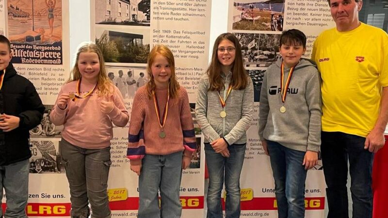 DLRG-Ortsgruppe in Radevormwald: Viel Andrang bei Ortsmeisterschaft der Lebensretter