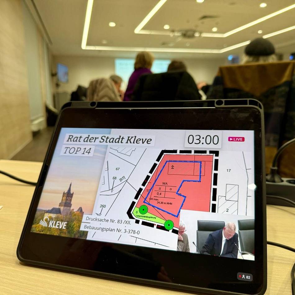 Premiere im Rathaus: Start für Rats-TV – Offene Klever/Die Linke attackiert CDU und Kämmerer scharf