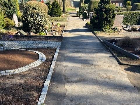 Arbeiten ab dem 9. März: Regelmäßig Gräber überschwemmt – Friedhof Herongen wird saniert