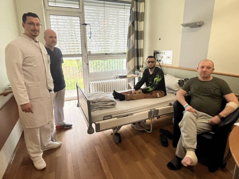 Krieg in der Ukraine: Sana-Klinik behandelt zwei ukrainische Soldaten