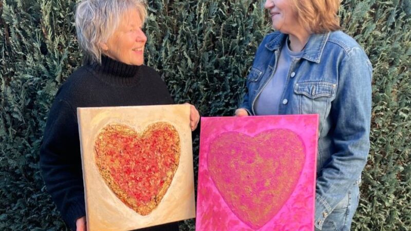 Doppel-Ausstellung in Hückeswagen: Das Thema Herz verbindet Künstlerinnen
