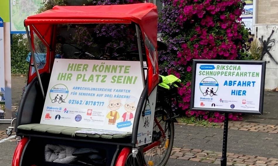 Projekt der Freiwilligen-Zentrale Viersen: Rikscha lädt wieder zu Ausflügen ein