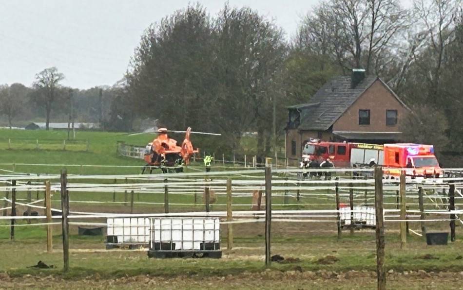 Unfall in Schwalmtal: Person stürzt aus großer Höhe