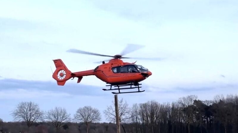 Einsatz in Schwalmtal: Hubschrauber transportiert verletzte Person