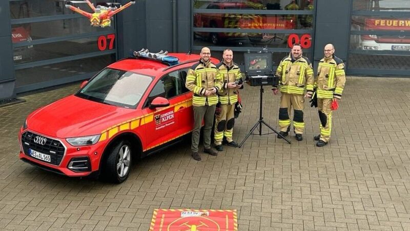 Technische Erweiterung: Die Feuerwehr Alpen kann jetzt alles aus der Luft sehen