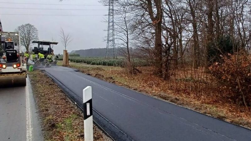 Baukosten 500.000 Euro: Radweg an der K 4 vorzeitig fertig geworden