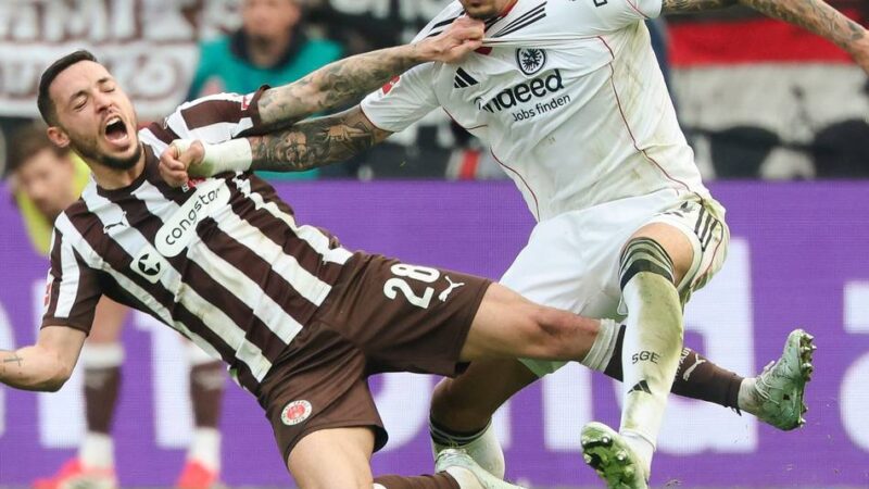 Nur Remis auf St. Pauli: Eintracht Frankfurt beißt sich am Millerntor die Zähne aus