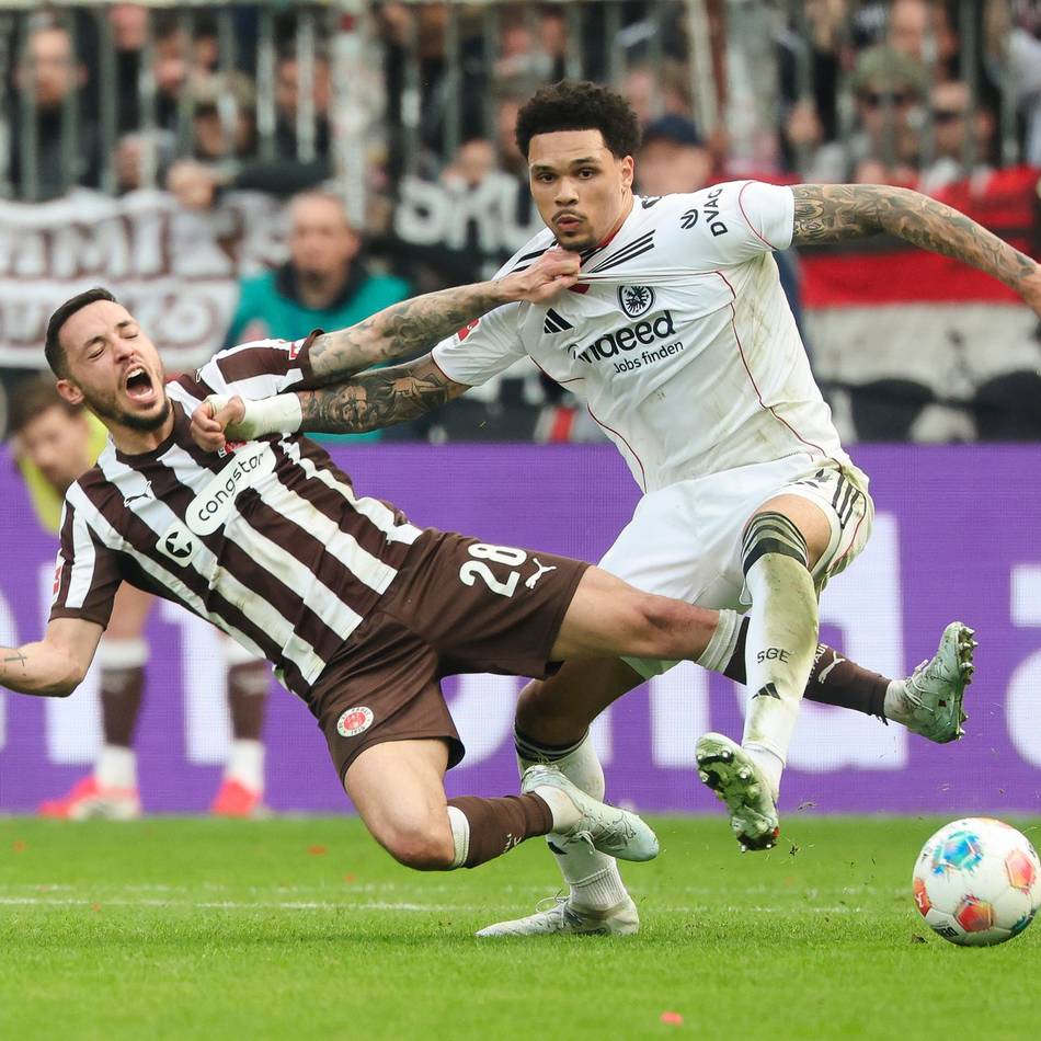 Nur Remis auf St. Pauli: Eintracht Frankfurt beißt sich am Millerntor die Zähne aus