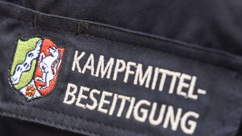 Kampfmittelräumdienst im Einsatz: Granate kontrolliert gesprengt
