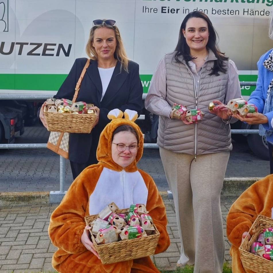Osteraktion des Citymanagements in Viersen: Eier-Snacks beim Shoppen naschen