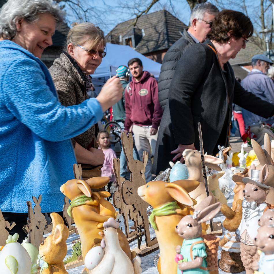 Karussell, Mitmach-Aktionen und Co.: So war der Ostermarkt in Büttgen