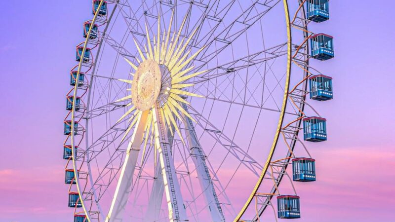 Landesgartenschau Neuss: Riesenrad ersetzt Skylift auf dem Wendersplatz