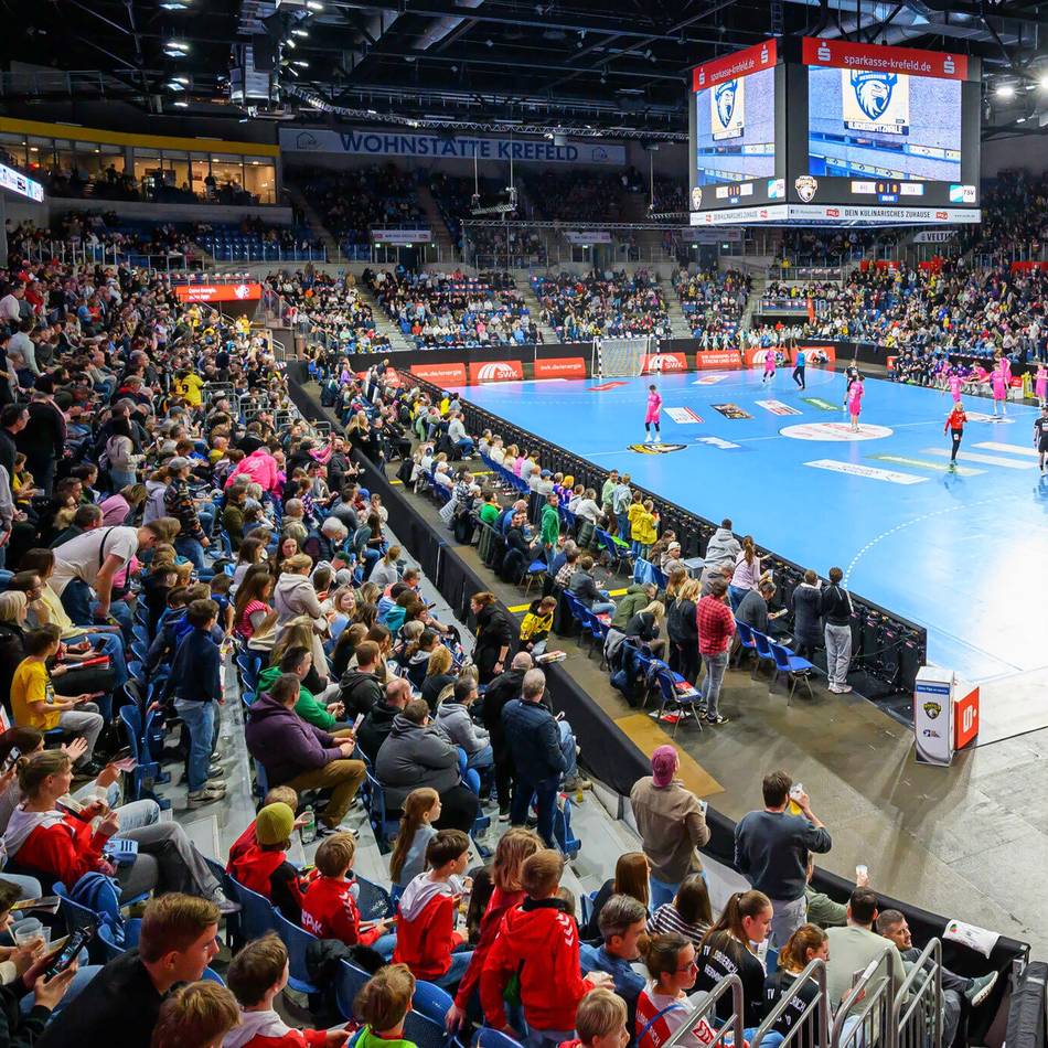 In der Yayla-Arena in Krefeld: Bayer Dormagen fängt stark an und hört schwach auf