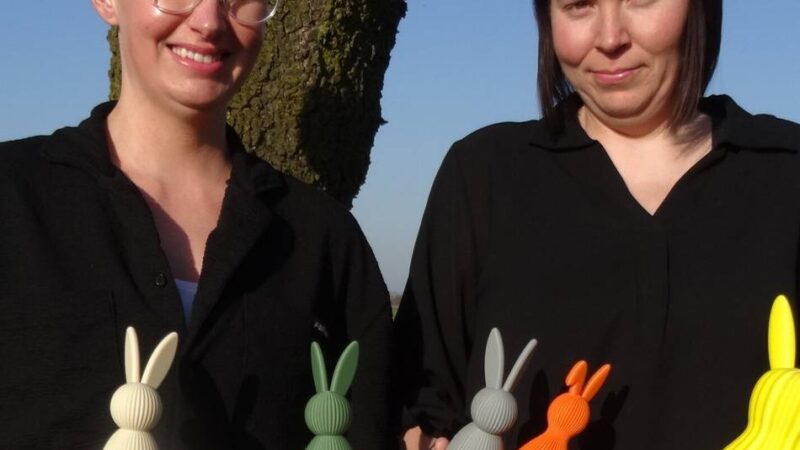 Frühlingsmarkt in Haffen: Hasen und Hundemarken aus dem 3-D-Drucker