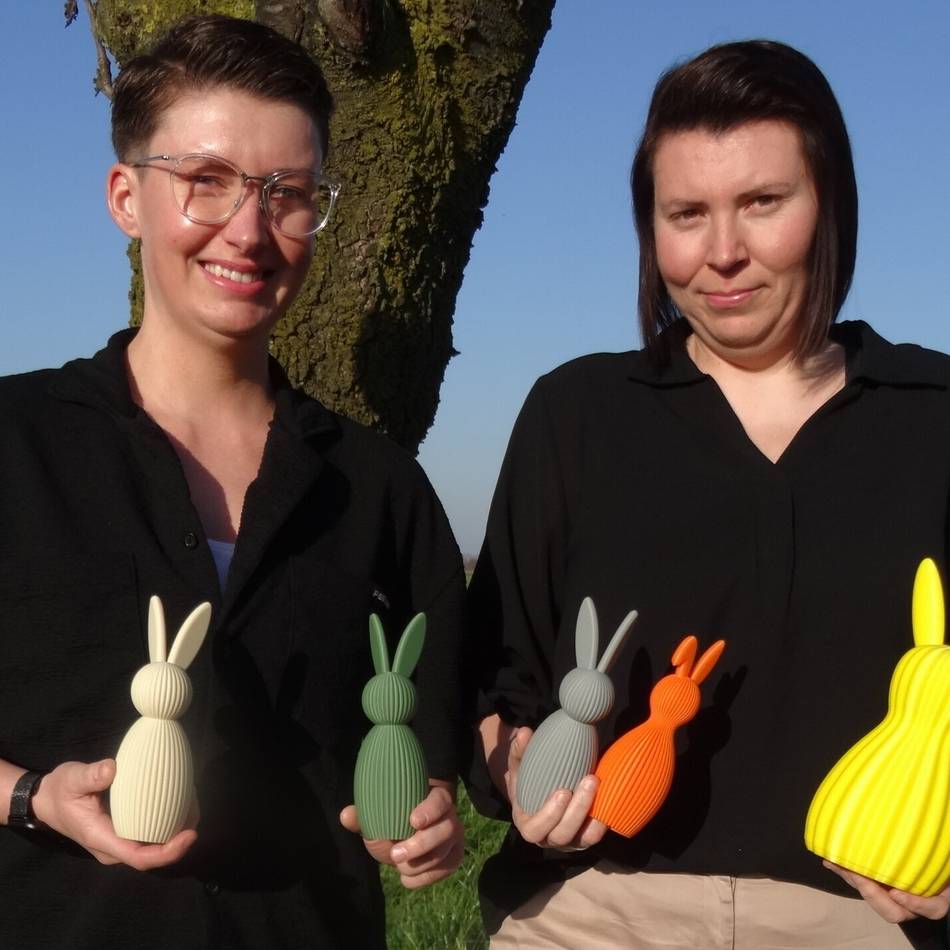 Frühlingsmarkt in Haffen: Hasen und Hundemarken aus dem 3-D-Drucker