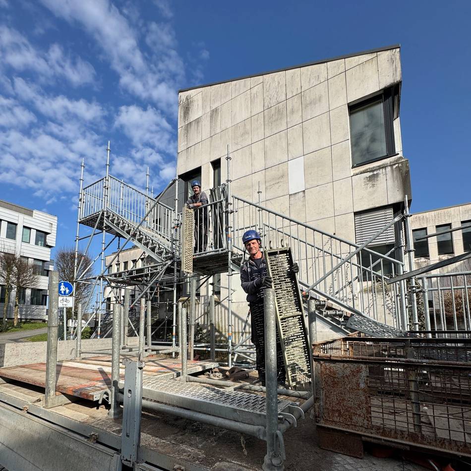 Wermelskirchener Dauerbaustelle: Endspurt für Sanierung der Rathaus-Fassade