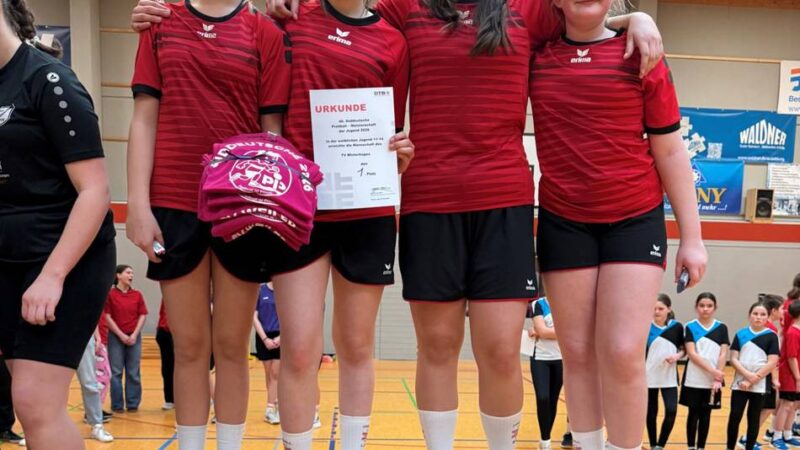Hückeswagener Nachwuchsportlerinnen: Überraschung – Prellballmädchen des TVW sind Süddeutsche Meisterinnen