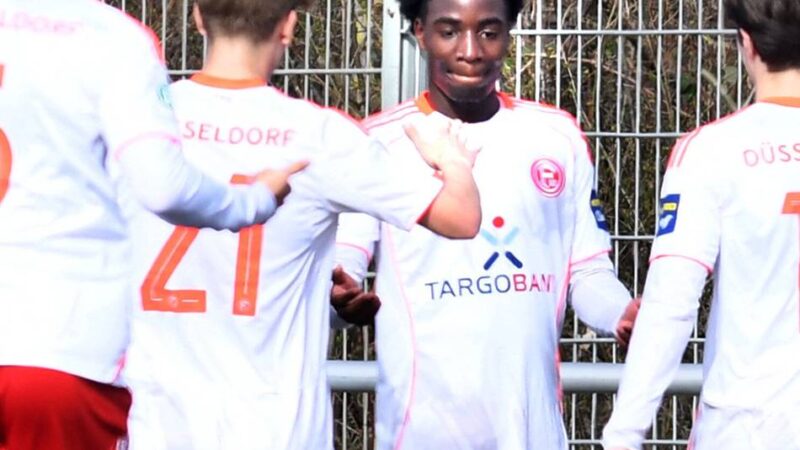 2:0 gegen Alemannia Aachen: Fortunas U19 eilt von Sieg zu Sieg