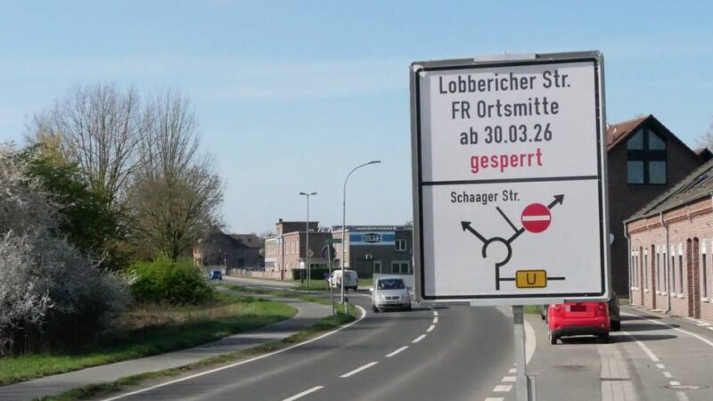 Baustelle in Breyell: Lobbericher Straße muss gesperrt werden