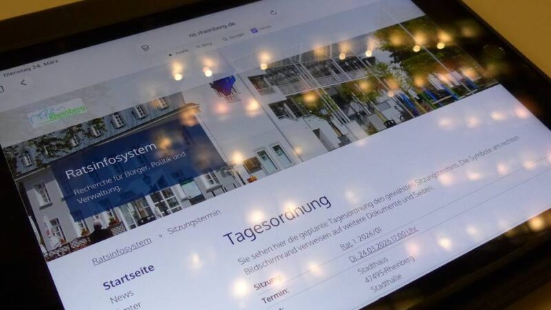 In der Rheinberger Ratssitzung: Was die Fraktionen zum Haushalt sagen