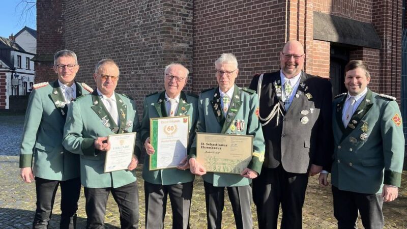 Beim Patronatsfest: Ehrungen bei der St.-Petrus-Schützengilde Kevelaer