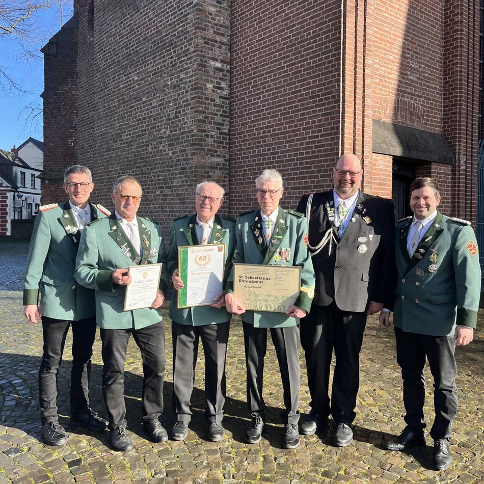Beim Patronatsfest: Ehrungen bei der St.-Petrus-Schützengilde Kevelaer