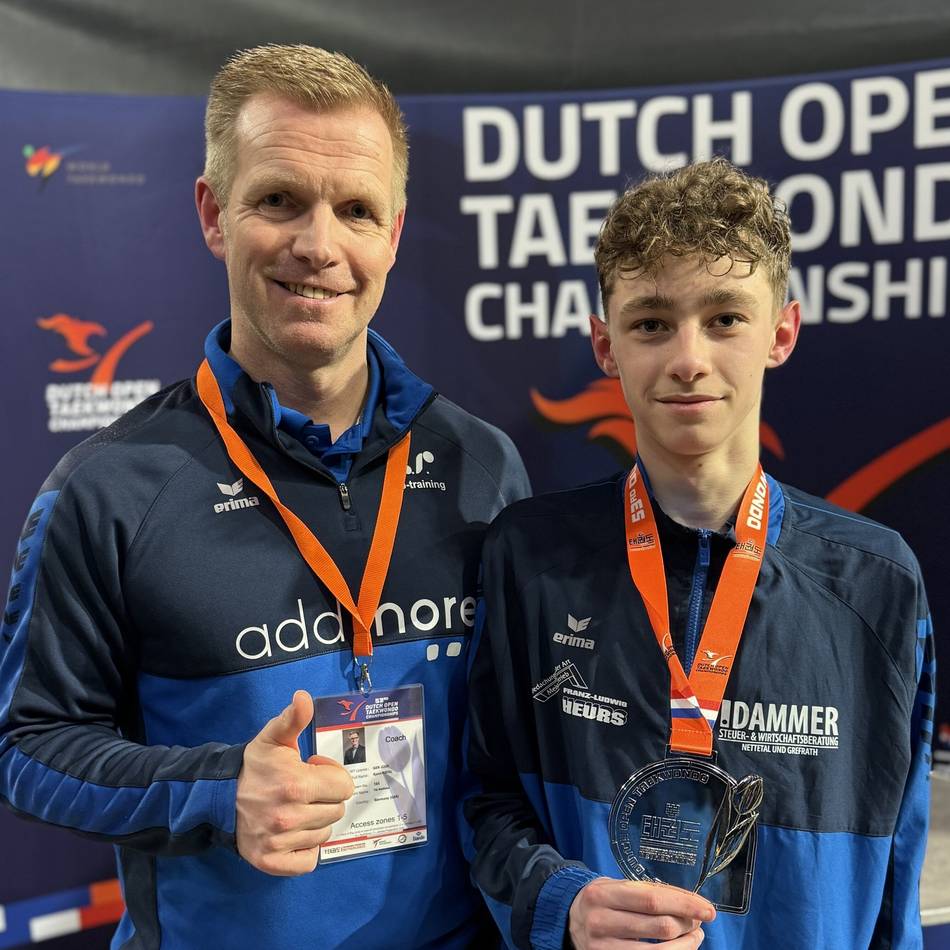 Bei den Dutch Open: Silber nach großem Kampf für Taekwondo-Kämpfer Roman Boxberger