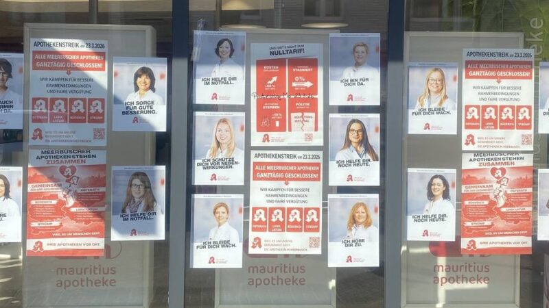 Streik angekündigt: Alle Meerbuscher Apotheken bleiben Montag geschlossen