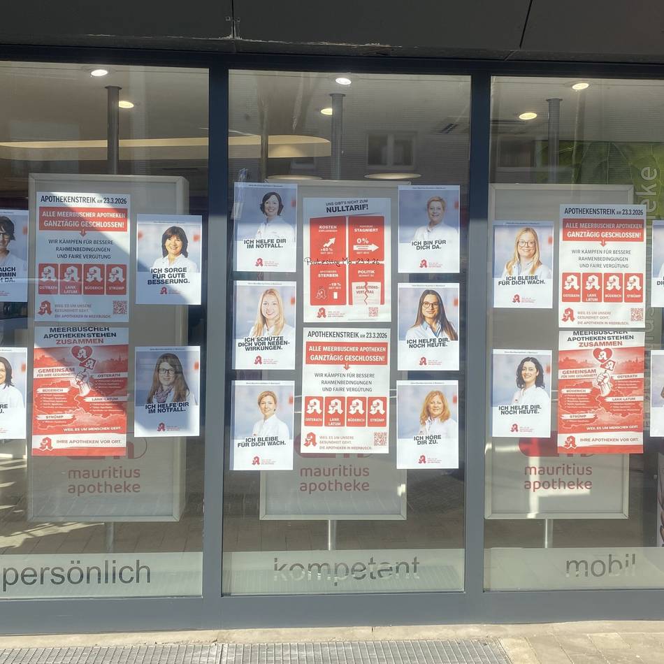 Streik angekündigt: Alle Meerbuscher Apotheken bleiben Montag geschlossen