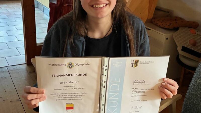 Mathe-Talent aus Korschenbroich: „Unser Lehrer macht das so toll“