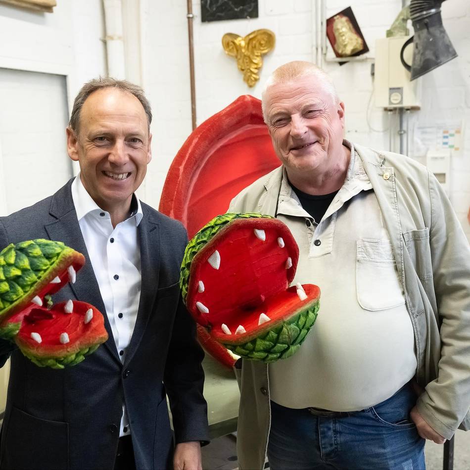 Krefelder Theaterwerkstatt: So entsteht die Riesenpflanze „Audrey“