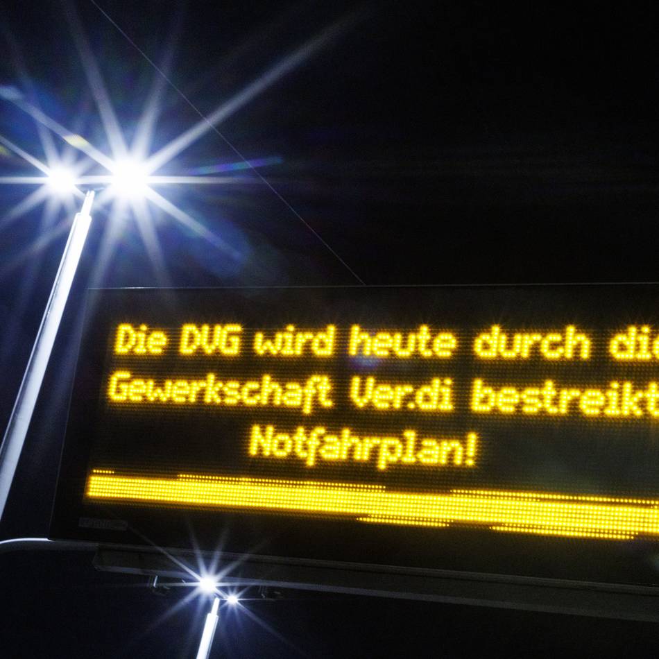 Warnstreik im Nahverkehr bei der DVG: Busse und Bahnen fahren Dienstag und Donnerstag nicht