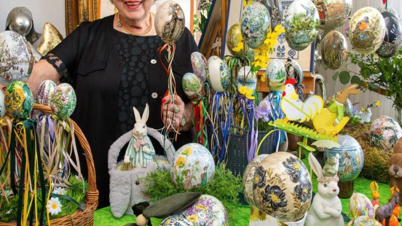 Ausstellung in Erkelenz: Ostereier bemalen mal anders – Elsbeth Nilgen taucht in Themenwelten ab