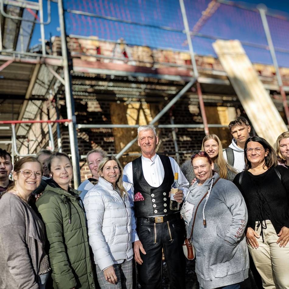 Richtfest in Monheim: Wie aus einer Scheune die neue Kita am Kirberger Hof wird