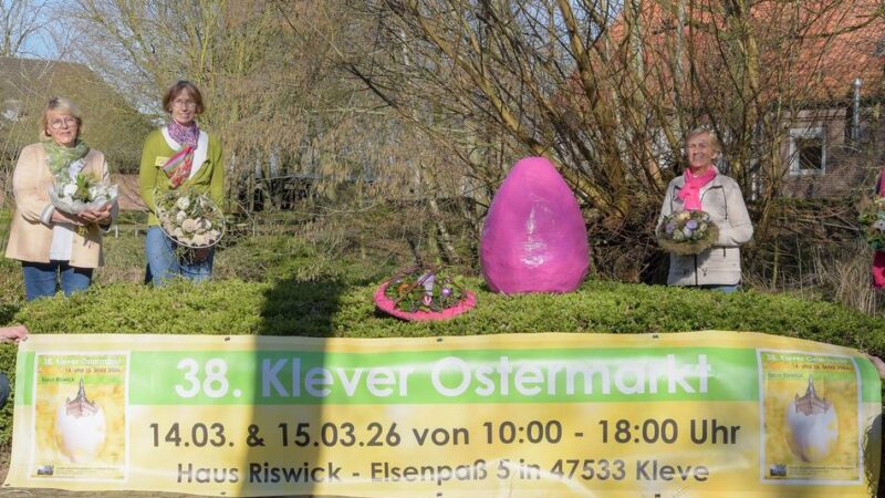 Kunst und Genuss vom Niederrhein: Das hat der Klever Ostermarkt an Haus Riswick in diesem Jahr zu bieten