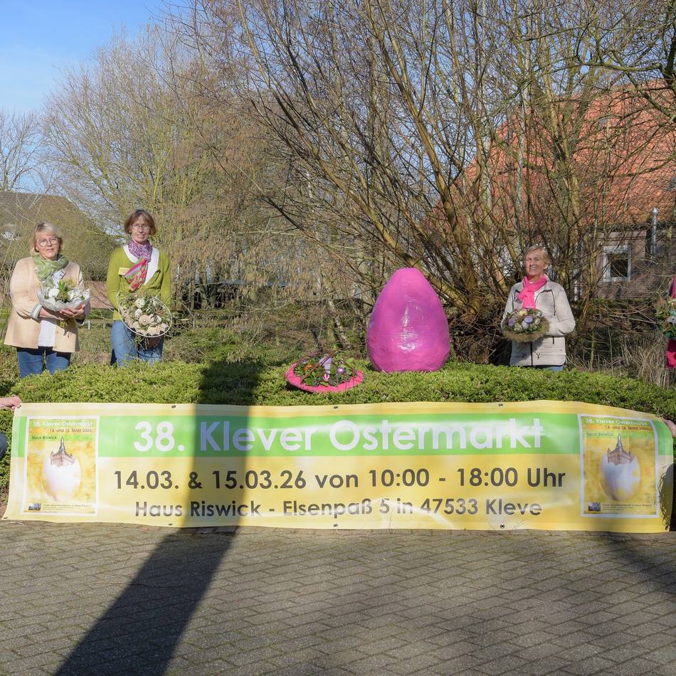 Kunst und Genuss vom Niederrhein: Das hat der Klever Ostermarkt an Haus Riswick in diesem Jahr zu bieten