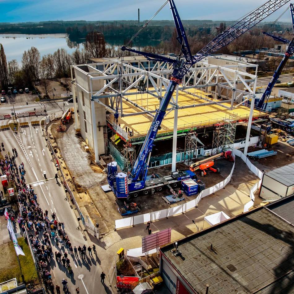 Am Sonntag in Monheim: Richtfest der Mack-Pyramide ohne Bürgermeisterin Sonja Wienecke