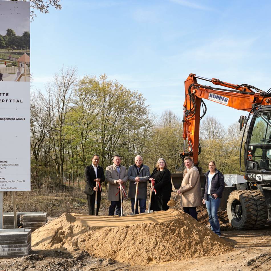 Spatenstich an der Parisstraße in Neuss: Vom Brandort zum Kitastandort