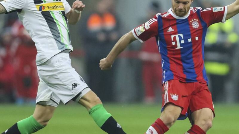 Gladbach beim FC Bayern: Als André Hahn bei Borussias Sieg Xabi Alonso nervte