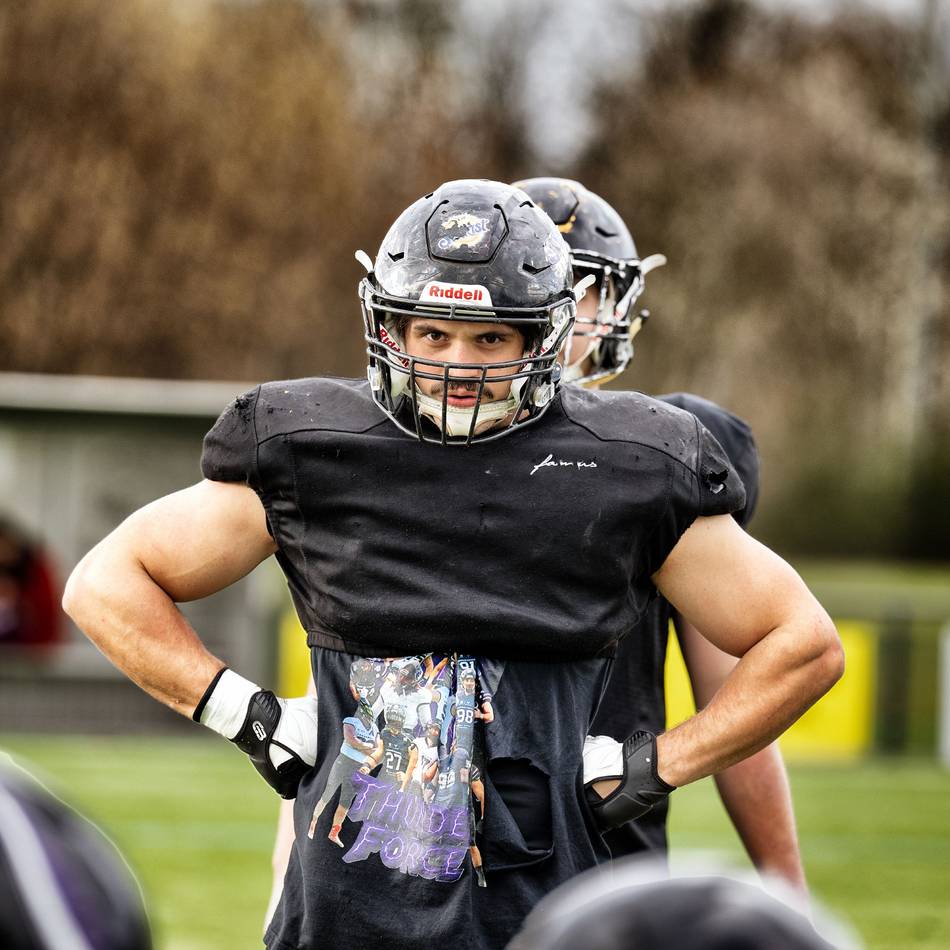 Er jagt den Quarterback: Janssen ist einer der „Brecher“ bei den Longhorns