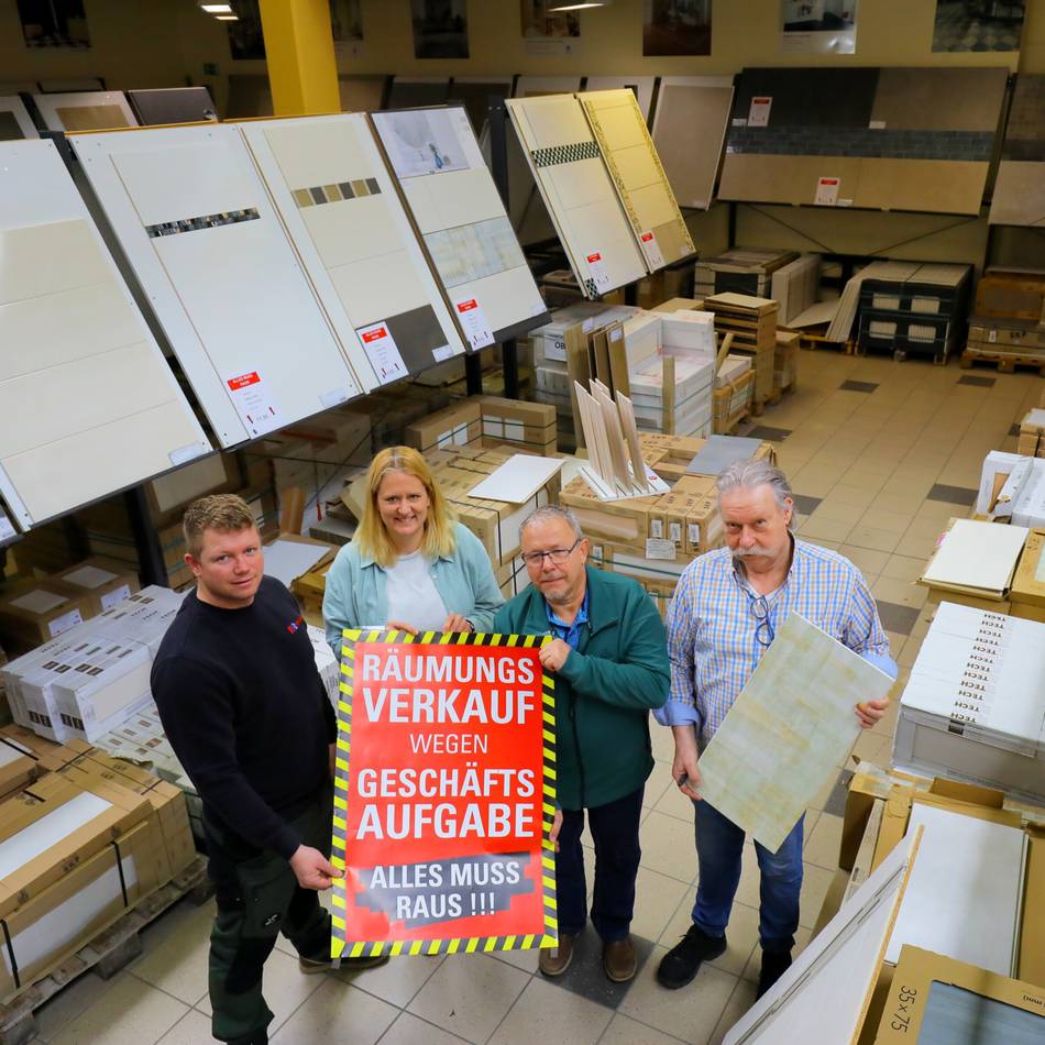 Abverkauf im Gewerbegebiet Winterswick läuft: Rheinberger Fliesenhandel schließt zum Ende des Monats