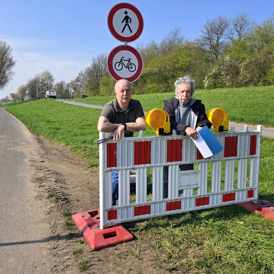 Bauarbeiten für Rheinwasser-Pipeline in Dormagen: Deichverband beklagt Reifenspuren – RWE will nachbessern