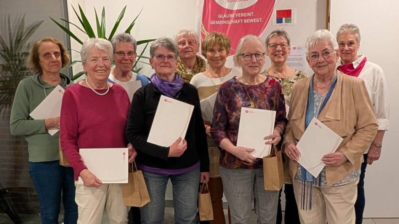 Restkarten fürs Frühlingsfest erhältlich: KFD Sonsbeck ehrt langjährige Mitglieder