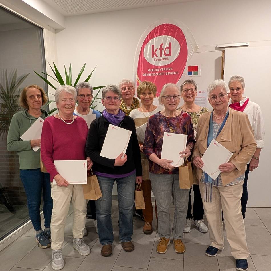Restkarten fürs Frühlingsfest erhältlich: KFD Sonsbeck ehrt langjährige Mitglieder