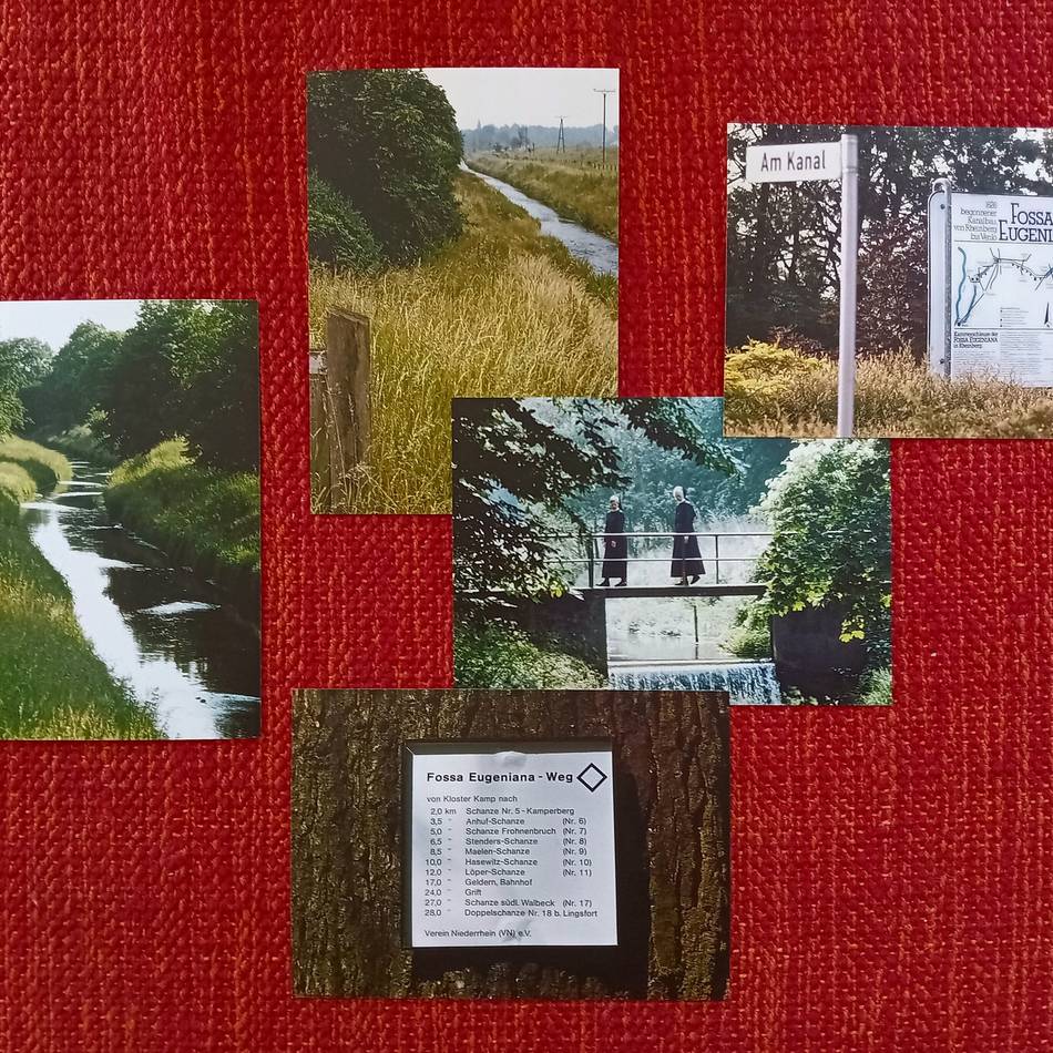 Kanalbau begann vor 400 Jahren in Rheinberg: Ansichtskarten mit Motiven der Fossa Eugeniana im Jubiläumsjahr